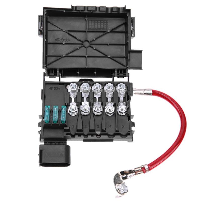 Auto Sicherung Kasten Batterie Terminal Zubehör für Volkswagen Bora Golf Mk4 98-05 Auto Zubehör Batterie Sicherung Kasten Auto Styling