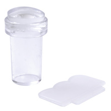 Weiche Silizium Gelee Klar Nachfüllung Kopf Stempel Kunststoff Schaber Nagel Stanzen Werkzeug Mäusespeck transparent Stempel Bausatz