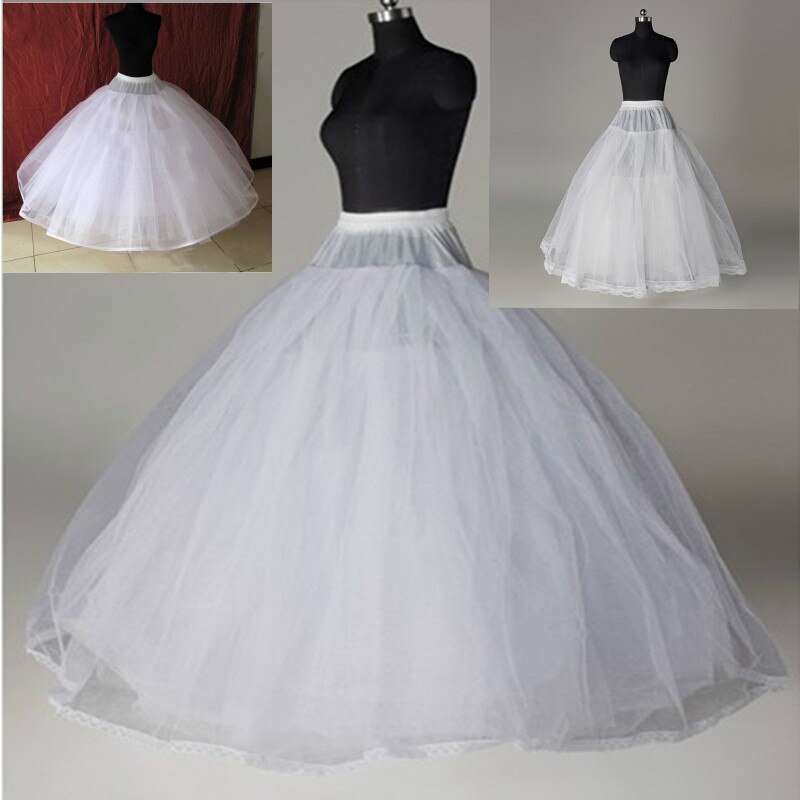 Neue Weiß 3/6/8 Schicht Tüll Petticoat Hochzeit zubehör vestido branco unterrock jupon mariage Petticoat frau