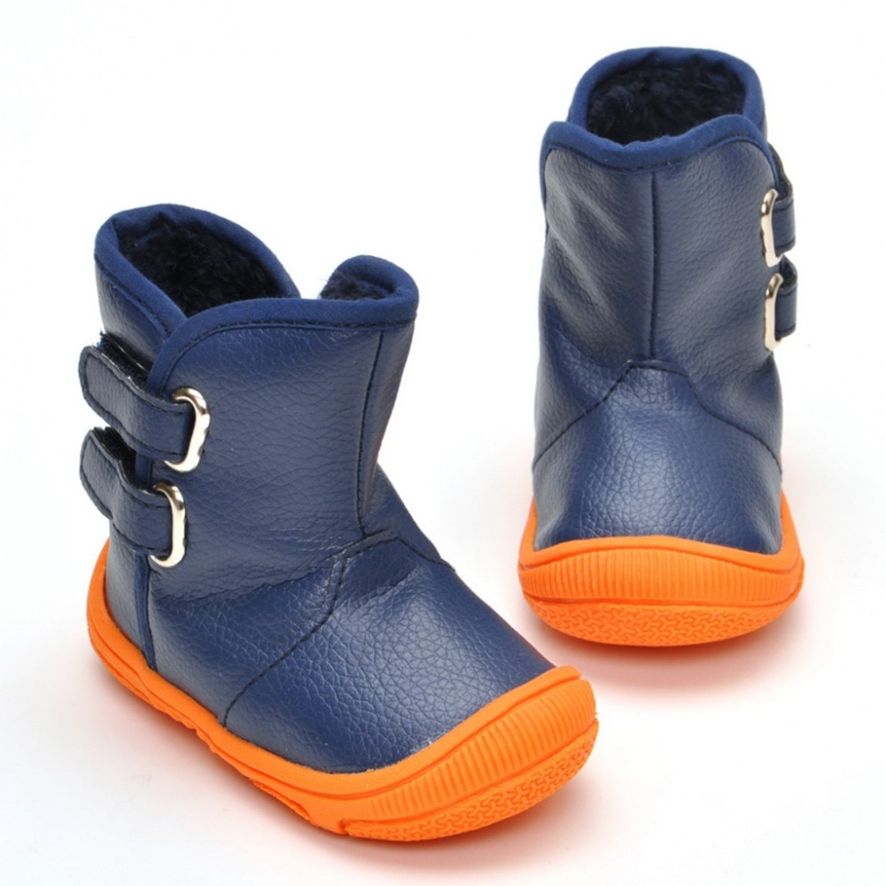 Lzsyc Kleinkind jungen Stiefel Magie Patch PU Hohe Rohr Stiefel Innen Plüsch warm nicht-Rutschig Stiefel Baby Schuhe kleinkind Warme Stiefel