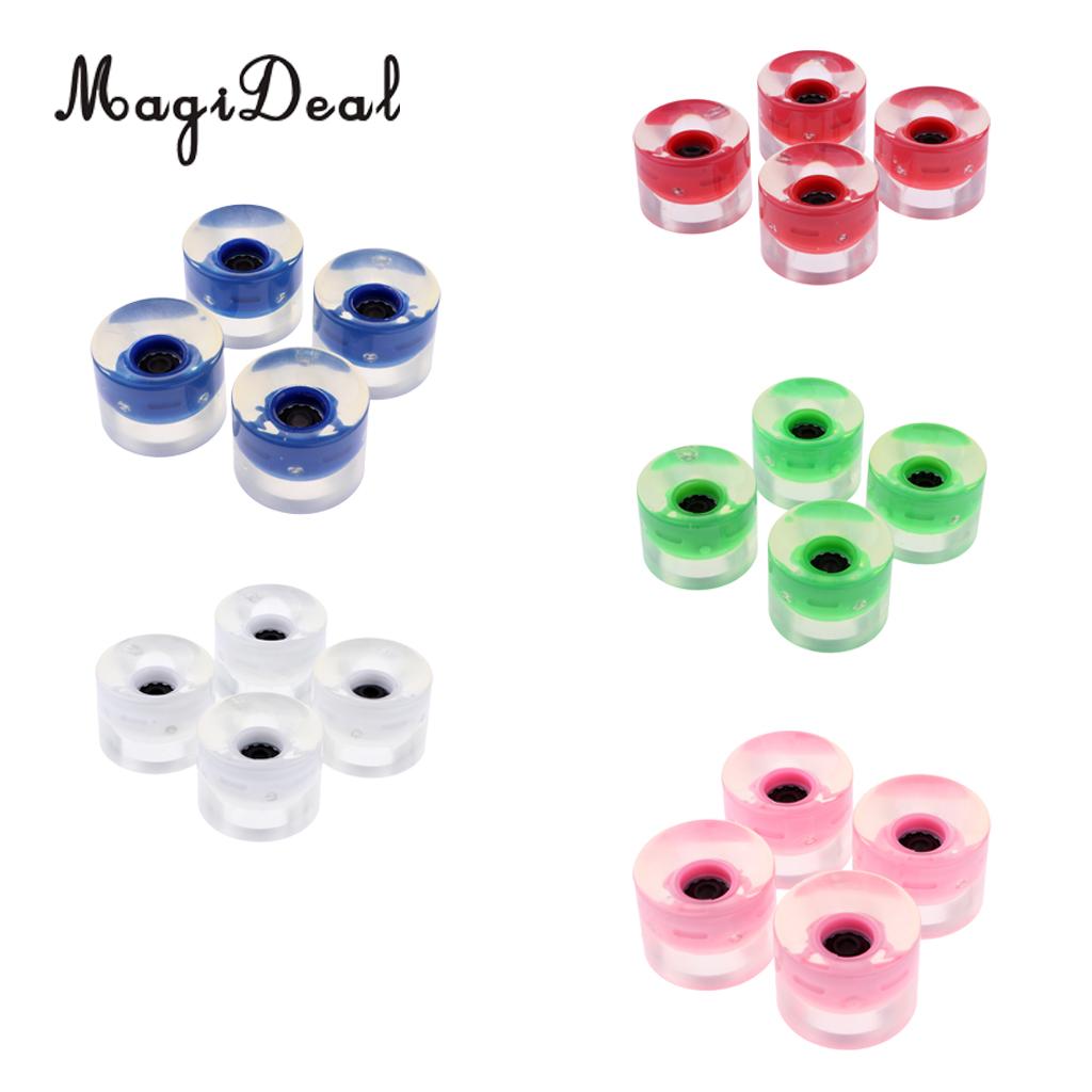 Perfeclan 4 stücke 60mm Licht hoch Skateboard Longboard Räder Blitz in der Nacht 78A