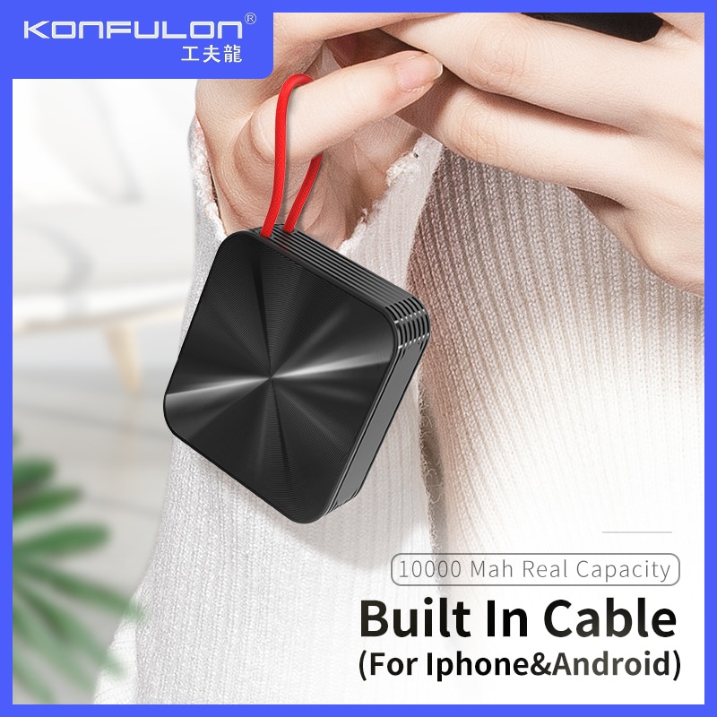 Tragbare Ladegerät schlank Energie Bank Schwarz Energie Mobilen Bank Externe Batterie Ladegerät Energie Bank 10000 Für iPhone12 xiaomi A5
