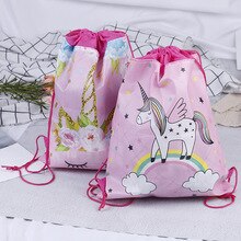 Einhorn taschen Einhorn kleine Rucksack nicht-gewebte bündel tasche lagerung tasche Party tasche