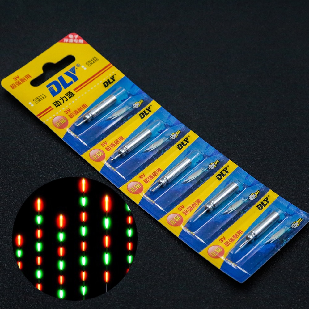 10 STÜCKE Batterie Elektronische Fischen Schwimmen Batterie CR425 Nacht Elektronische Licht schweben Batterie Lithium-Stift Zellen Angelzubehör