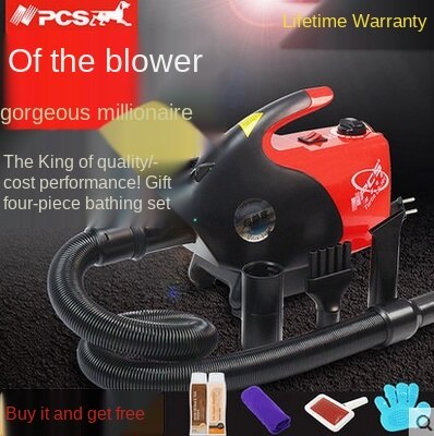 1PC Haustier Trockner Hund Haar Trockner 2600W Haustier Variable Geschwindigkeit Geräuscharm Hund gebläse blasen maschine