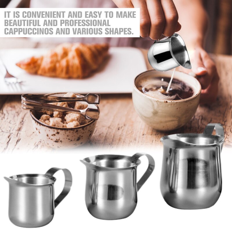 Edelstahl Kleinen Milch Tasse Milch Tasse Kaffee Brau Milch Tasse Girlande Wies Mund Milchshake Becher