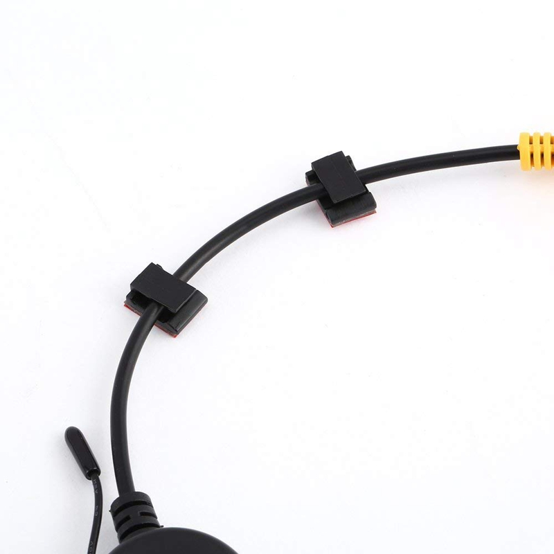 100 stücke Klebstoff Kabel Clips Draht Klemmen Auto Kabel Veranstalter Krawatte Halfter