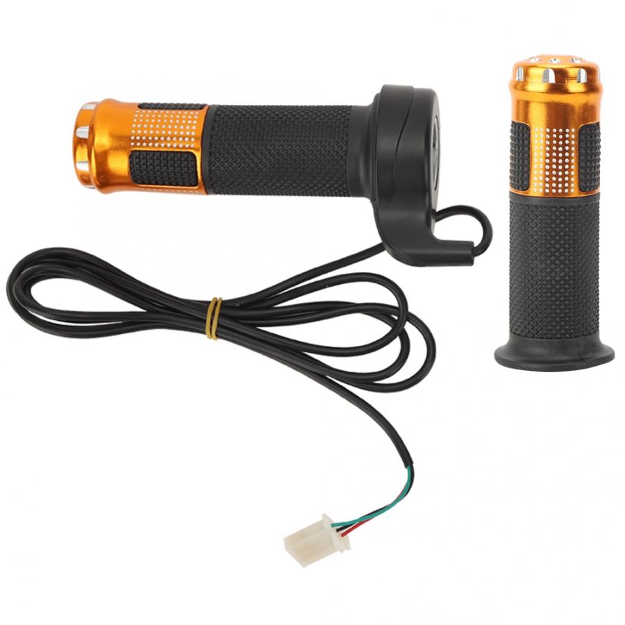 1 paar Elektrische Fahrrad Twist Gas Griff 22,5mm Elektrische Rolle E-Fahrrad Drehen Griff Griff Geschwindigkeit Beschleuniger Elektrische fahrrad Teil