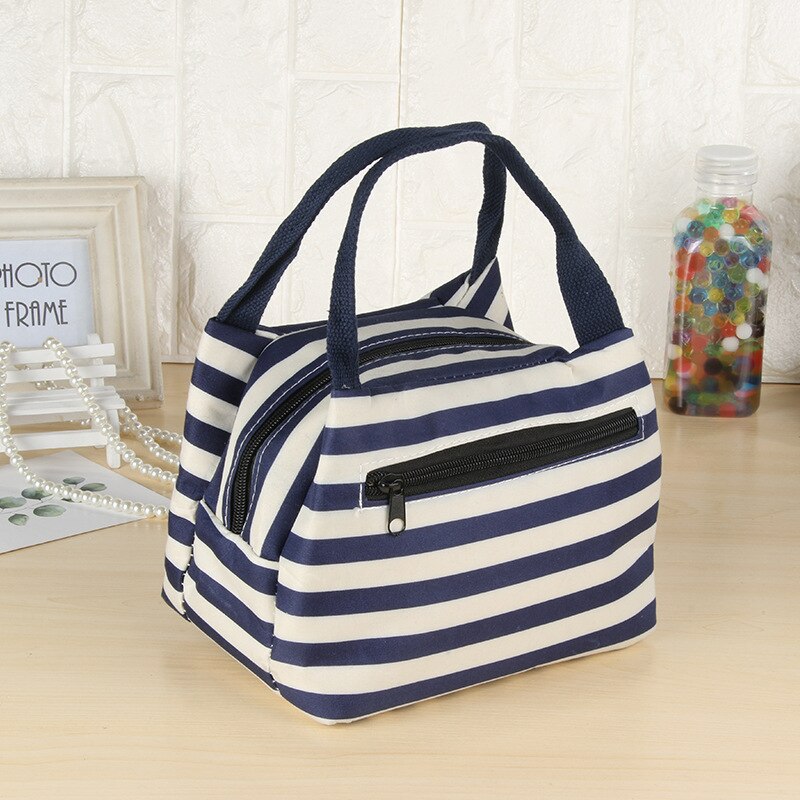 Neue Stil Mittagessen Kasten Tasche Frauen der Durchführung Bento Kasten Tasche Windel Tasche Multi -- Blumen- Oxford Tuch Isolierung Tasche