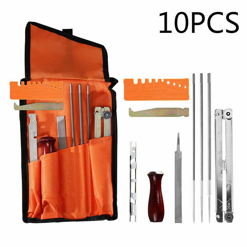 10Stck dauerhaft Kettensäge Universal- Zubehör Bausatz Kettensäge Schärfen Datei Einreichung Bausatz Kette Schärfen Dateien Werkzeug