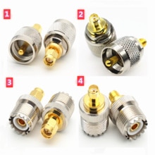2 stücke Adapter Also239 PL-259 UHF Stecker & Weibliche Jack sma Stecker & Weibliche Jack RF Koaxial stecker