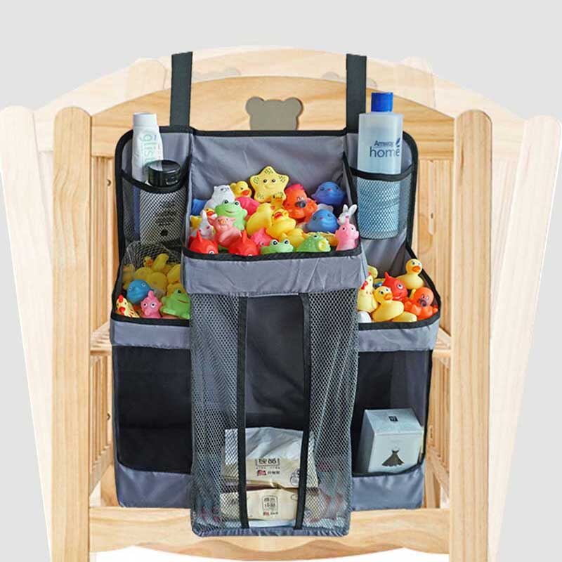 Baby Krippe Hängen Taschen Weiche Oberfläche Sicherheit Atmungsaktive Langlebig Tragbare Nacht Organizer Windel Lagerung Tasche Kasten
