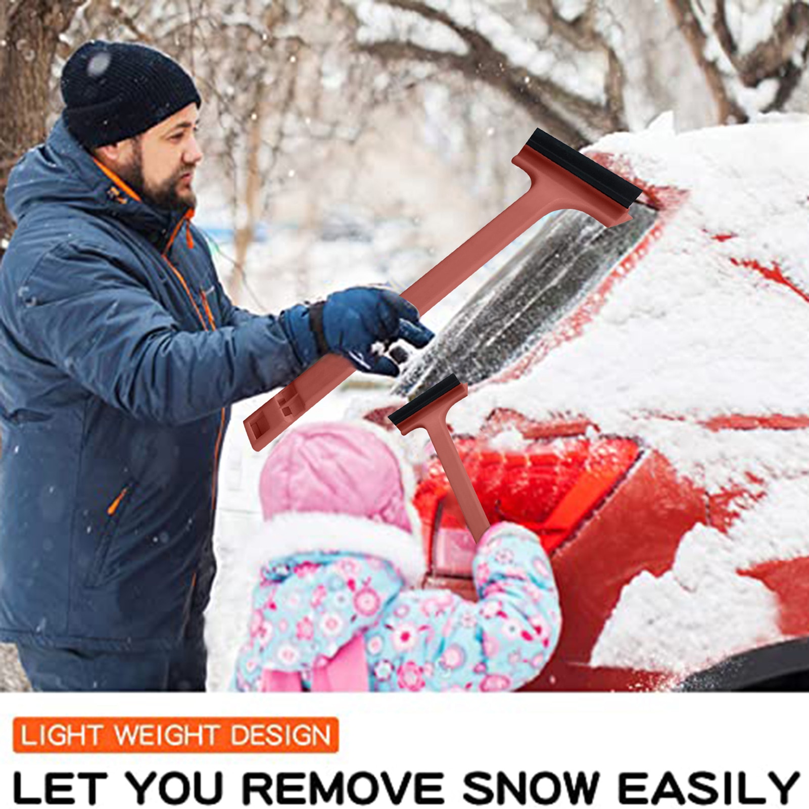 Auto Eis Schaber Windschutzscheibe Eis Unterbrecher Schnell Sauber Glas Pinsel Schnee Entferner Auto Fenster Schnee Pinsel Schaufel TUE88