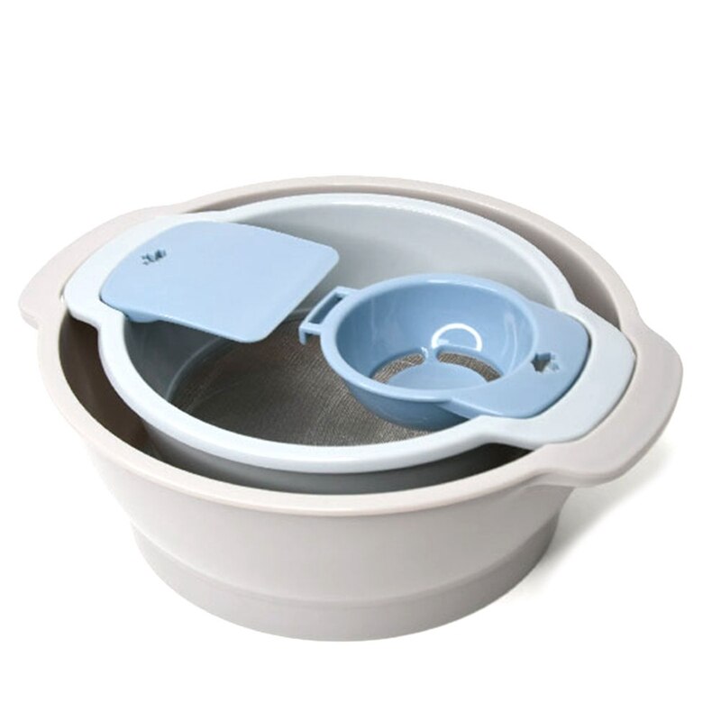 Multifunktions Mehl Sichter einstellen Mischen Schüssel Gittergewebe Sieb Backen Gebäck Werkzeuge Eigelb Separator Bausatz Küche Kneten