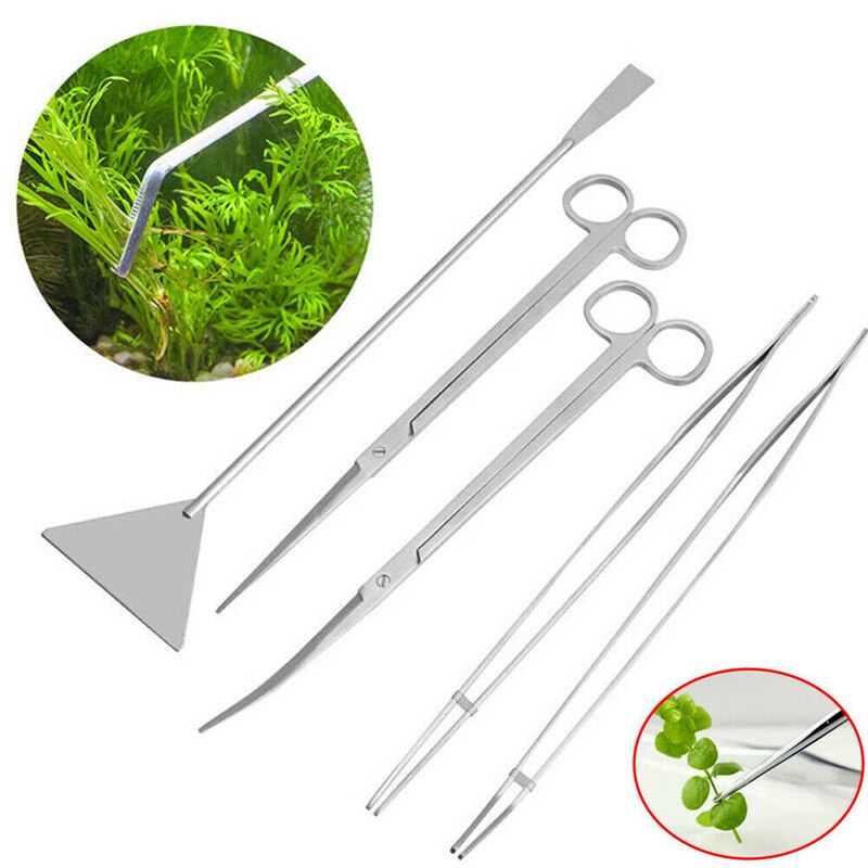 1Pc Aquarium Pinzette Schere Shover Reiniger ODER Reinigung Werkzeug Lagerung Halfter Aquarium Wasser Pflanze Werkzeug Aquarium Zubehör