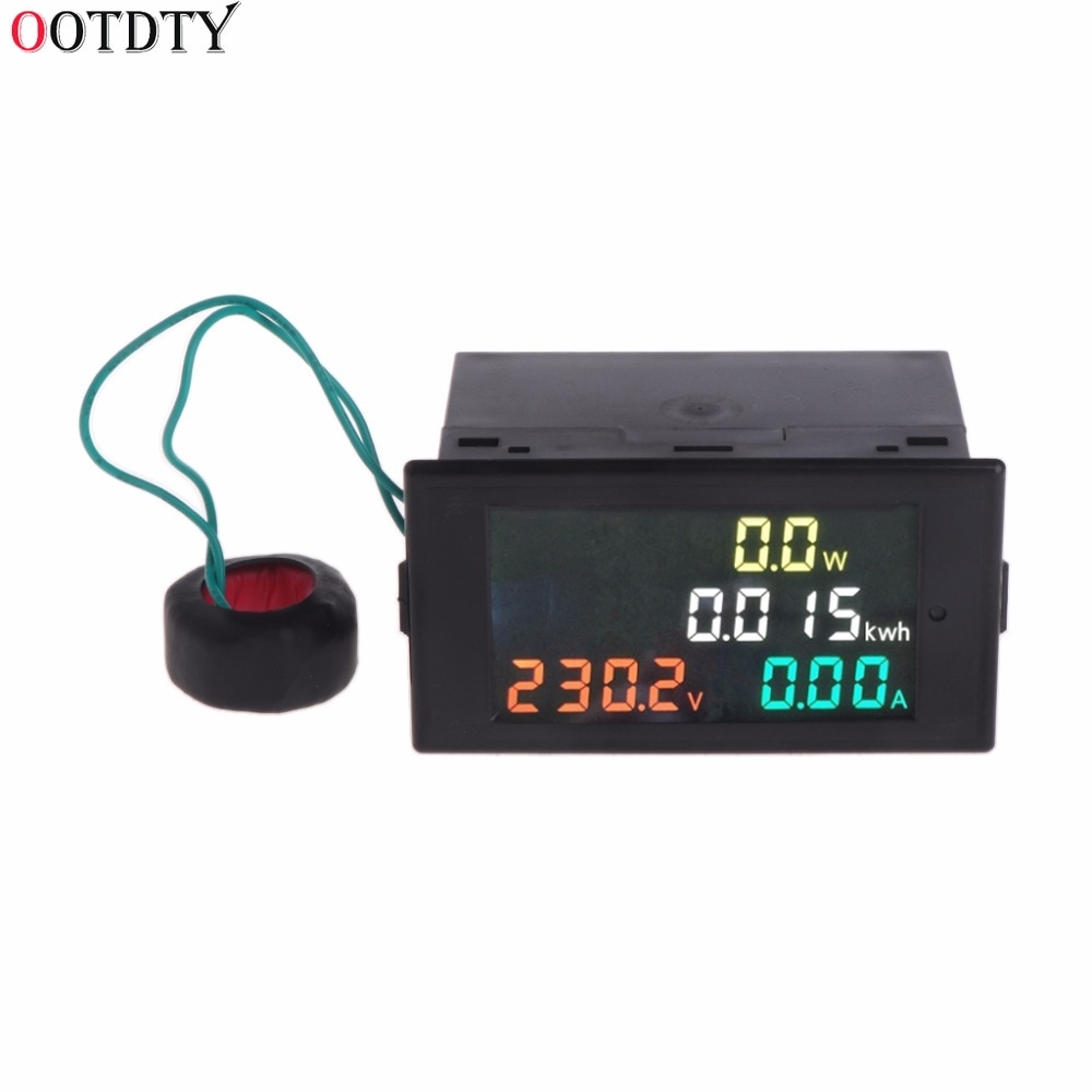 Energie Meter AC 80-300V Voltmeter Amperemeter Energie Energie Meter Volt Ampere Energie Kwh Meter 100A CT