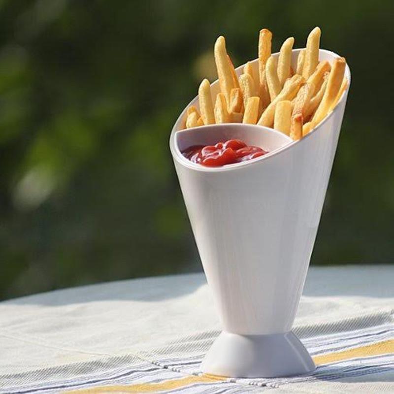 sortiert Soße Ketchup tauchen Tasse Schüssel Französisch Braten Chips Kegel Salat Tauchen Tasse Geschirr Kartoffel Werkzeug Küche Zubehör