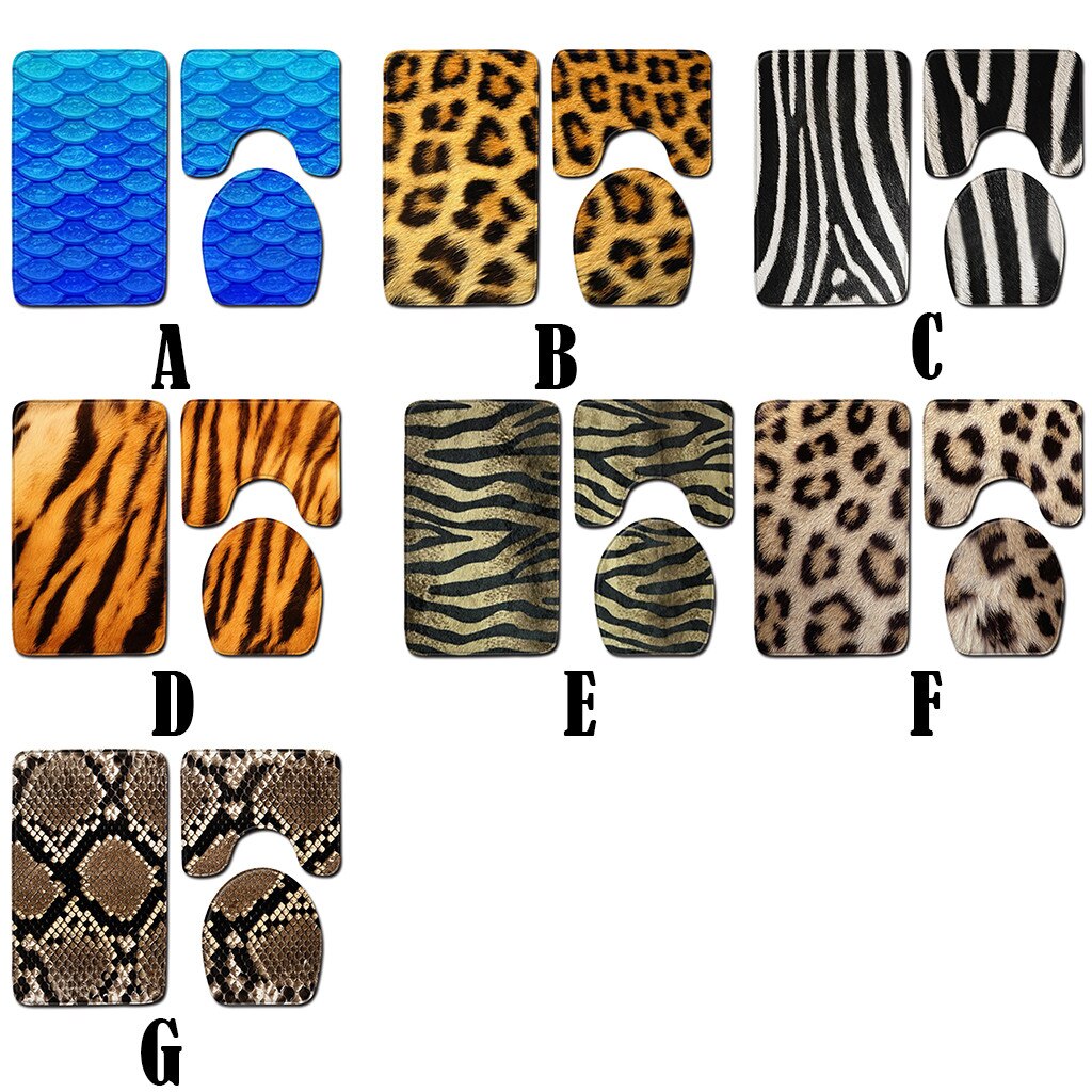 3 stücke Wc Sitz Abdeckung Nicht-Unterhose Schlecht matt Schlecht Küche Teppich Fußmatten Dekor Weiche Kissen Warme Wc Abdeckung Schlecht matt T7 #