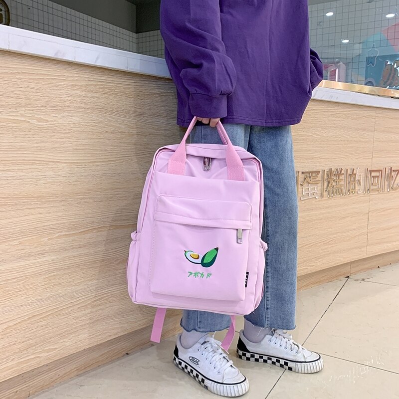 lässig Frauen Einfarbig Rucksack Wasserdichte Hochschule Taschen Für Mädchen Anti Diebstahl Rucksack Große Kapazität Mochilas Weibliche Rucksack