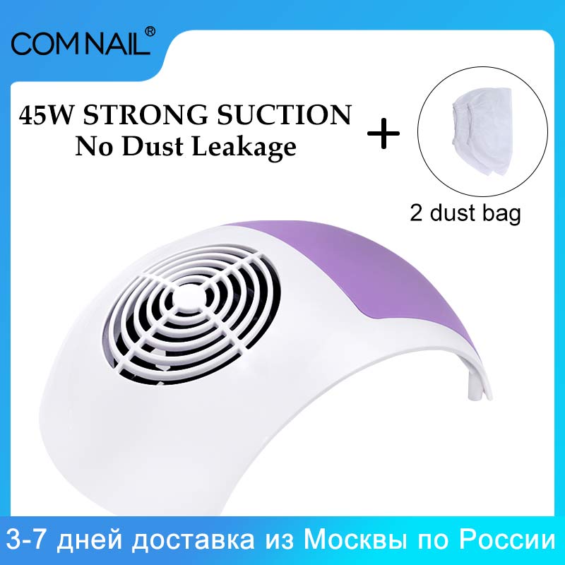 45W Starke Nagel Staub Absaugung Kollektor Staubsauger mit groß Energie Fan 2 Staub Taschen Nagel Kunst Ausrügestochen Nagel Salon Werkzeuge