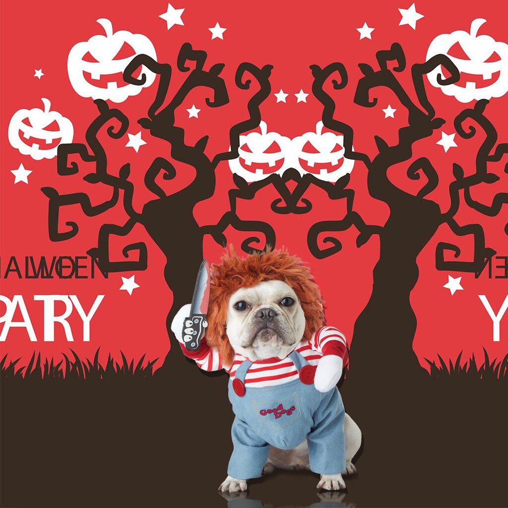 Lustige Haustier Kleidung Dicken Flanell vier-auf Beinen Kleidung Haustier Hund Kreative Teddy Hund Halloween Kleidung Haustier Kostüm Große Hund liefert