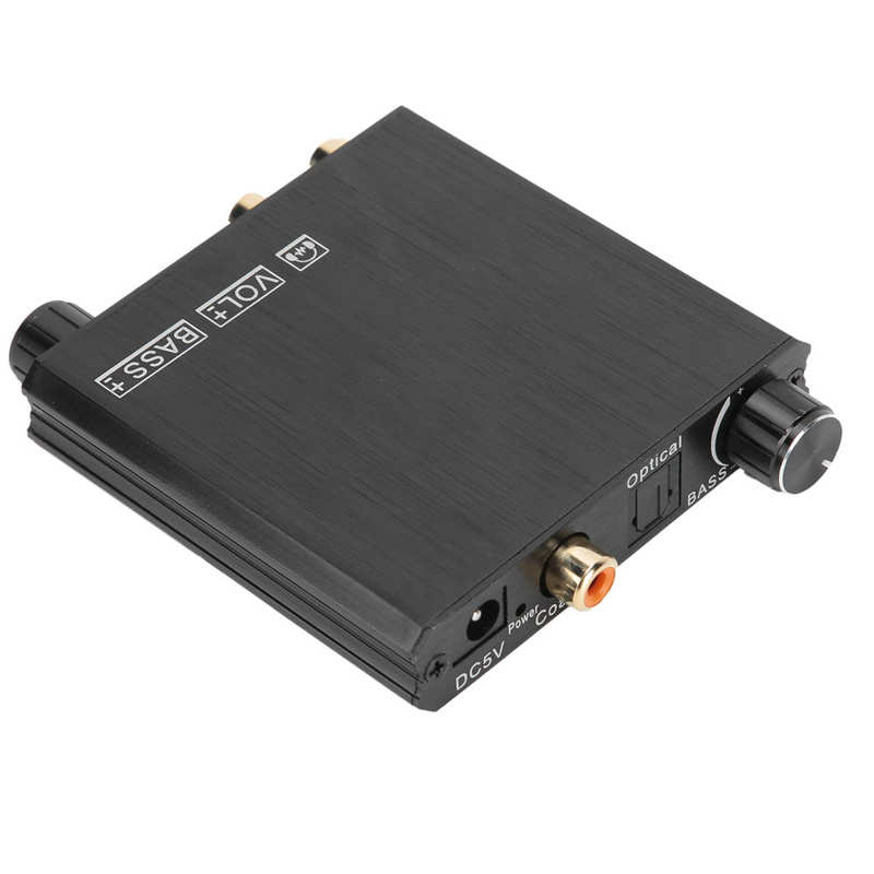 Audio- Konverter 192khz Bass Kontrolle DAC Konverter Koaxial Spdif für Toslink zu für RCA 3,5mm Adapter Audio- Adapter