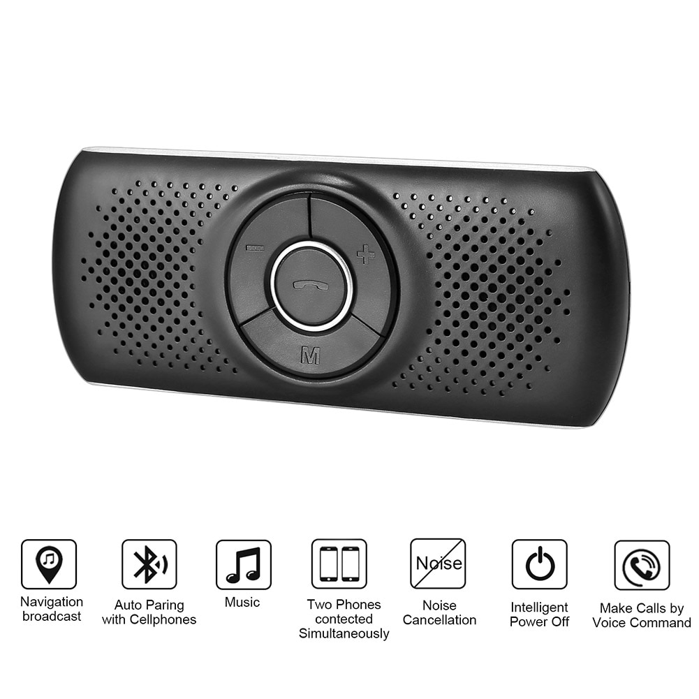 Bausatz Bluetooth Auto Auto Drahtlose Bluetooth Wagen Bausatz einstellen Freisprecheinrichtung Multipoint Sonnenblende Lautsprecher Für Telefon Smartphones