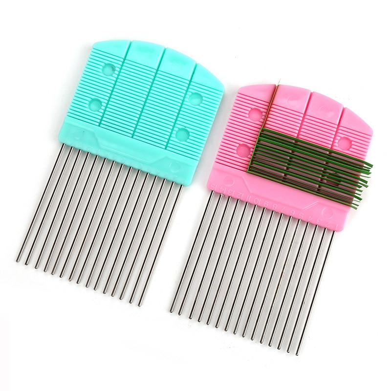 Quilling Papier Ableitung Werkzeuge Papier Schneiden Werkzeug Grün/Rosa Handwerk Werkzeuge 80*142MM Karikatur Stil 1Stck DIY Handgemachte Webart Kamm