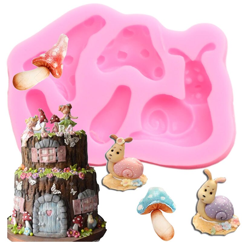 Gebühr Garten Silikon bilden DIY Baby Geburtstag Kuchen Dekorieren Werkzeuge Kuchen Grenze Fondant bilden Süßigkeiten Harz Tonne Schokolade Formen