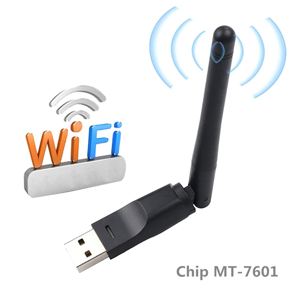 MT7601 150Mbps übertragung Bewertung kabellos WiFi Router USB Netzwerk Karte Adapter mit 2dB Antenne USB Netzwerk Karte für Computer