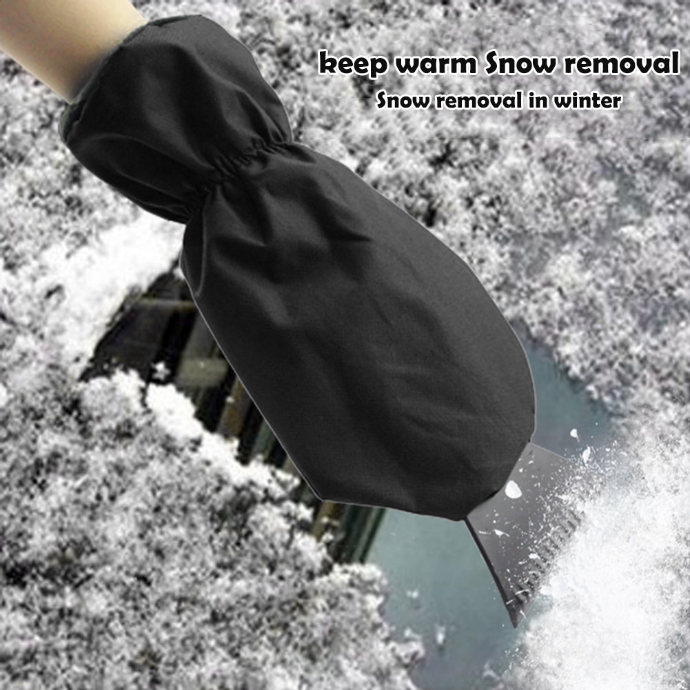 Winter Warme Auto Windschutzscheibe Schnee Schaufel Auto Eis Schaber Reinigung Entfernung Handschuhe Handheld sauber Werkzeug Eis Schaber