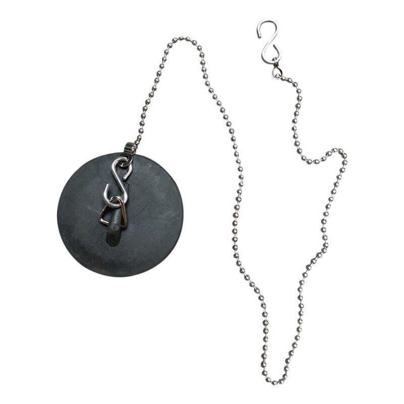 N 1 stücke Verchromt Badewanne Abtropffläche Silber Badewanne Stopper Metall Abfall Stecker mit Kette Schlecht Ablauf Wasser Stecker Stopper
