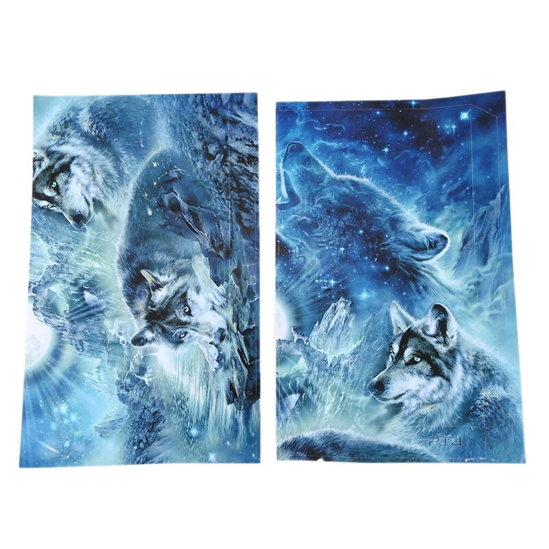 1einstellen Wolf Mond Aufkleber Haut Aufkleber für PS4