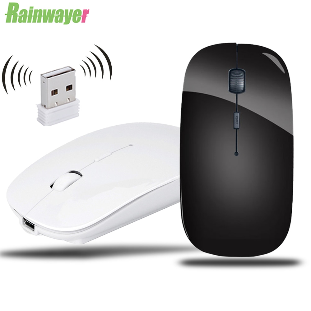 2,4G Computer Drahtlose Maus mit Usb-empfänger Laptop Notizbuch Ultra Dünne Maus USB Optische Mäbenutzen Für Laptop PC