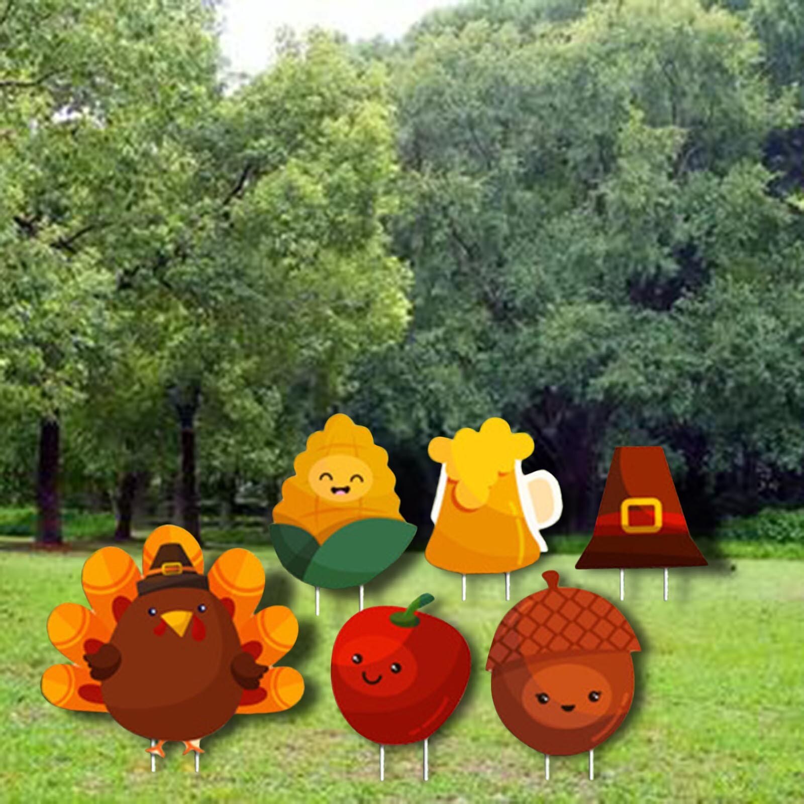 6pc Ostern Schild Dekorationen Ich bin Freien Garten Rasen Hof Zeichen Mit Einsätze Garten Stichworte Garten Dekoration Werkzeuge