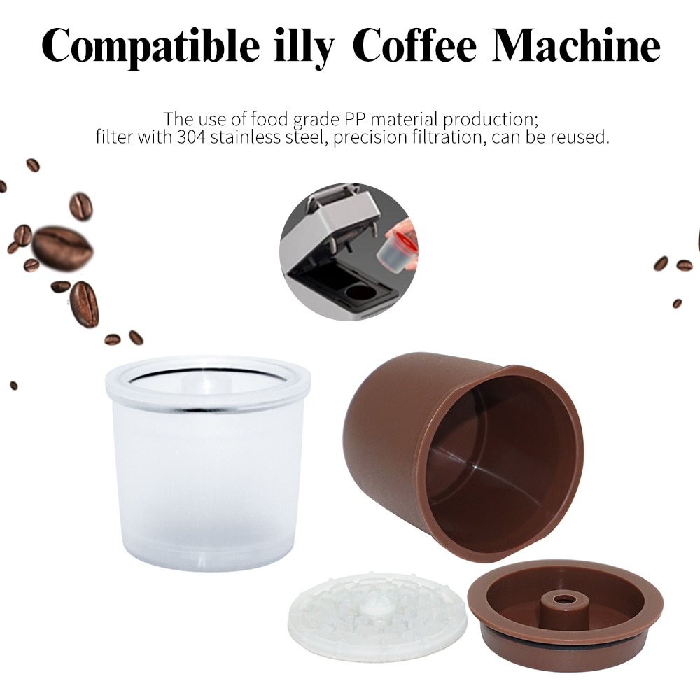 Wiederverwendbare Kapsel Nachfüllbar Kaffee Capsulone Tassen Kompatibel für illy Maschinen Nachfüllung Kaffee Filte