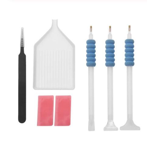 5D DIY Diamant Malerei Werkzeuge Lagerung Kasten Klebrigen Stift DIY Stickerei Kreuz Stich Werkzeug Bausatz Diamant Malerei Bohrer Stift Werkzeuge einstellen