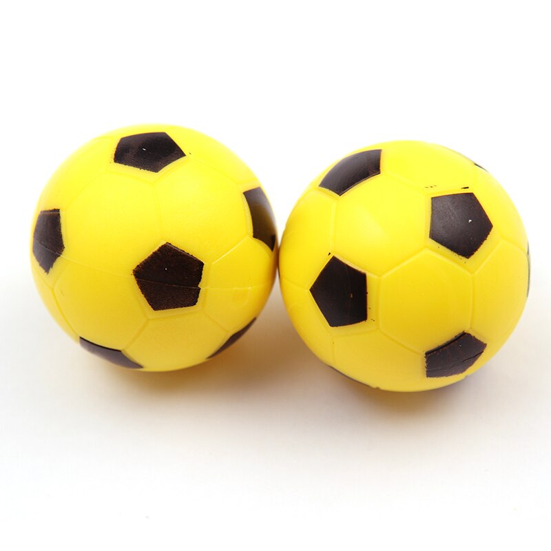 NEUE 2 stücke 36mm 1.42 'SCHWARZ & Gelb TischfußBall FußBall Tisch Ball SOLIDE ABS FußBall Bälle Baby fuß Fussball 32