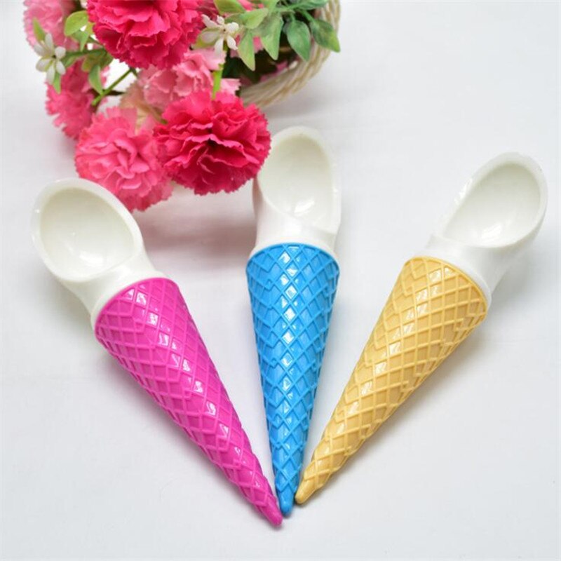 1Pc Nette Eis Creme Schalen Mit Löffel Wunderbare freundlicher Liebe Nachtisch Eis Kegel Hausgemachte Rohr 3 Farben