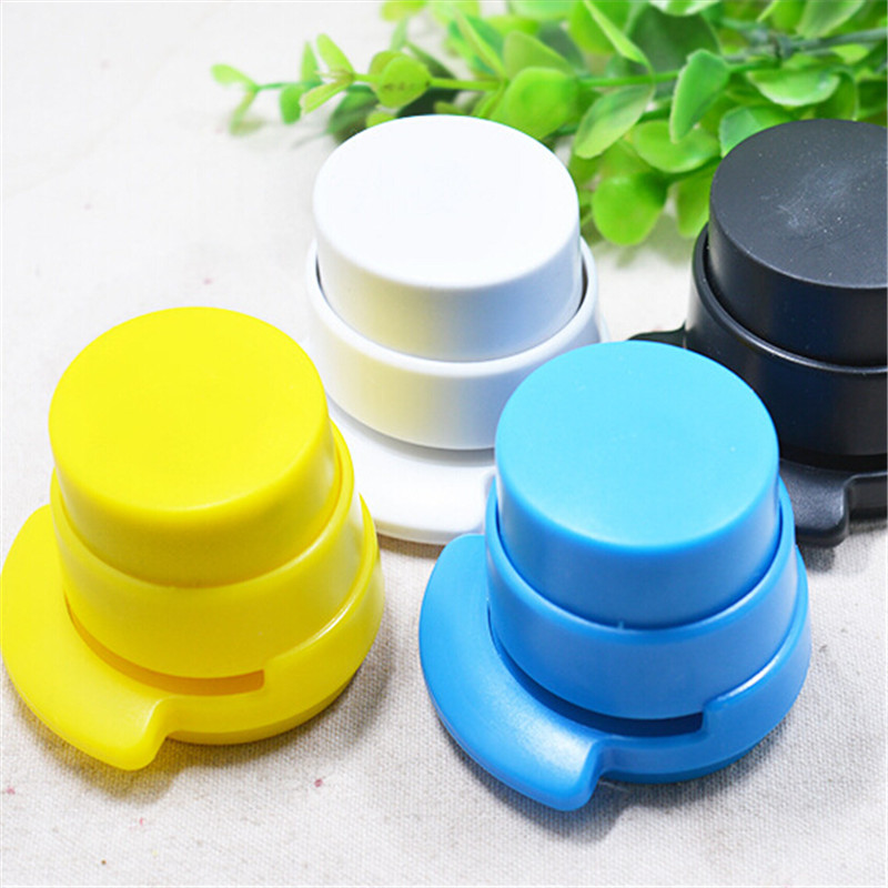 1Pc Büro Klammer Kostenlose Stapleless Hefter Mini Nette Buch Stapleless Hefter Papier Bindung Bindemittel Papier Clip
