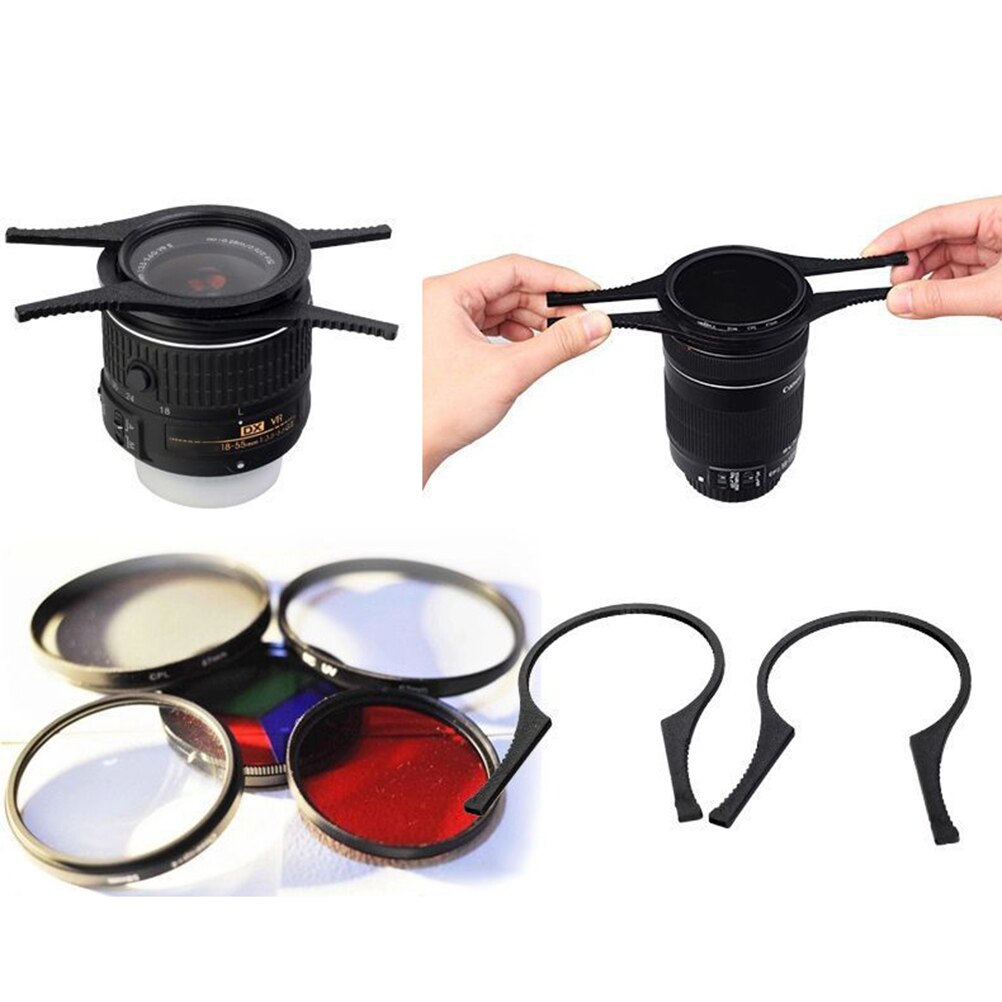 2 teile/satz Objektiv Filter Schlüssel Schlüssel Zangen Entfernung Werkzeuge Geeignet für 49mm-58mm Filter Spritzen