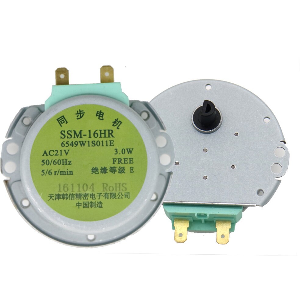 2Stck NEUESTE Mikrowelle Synchron Motor- Tablett Motoren SSM-16HR AC 21V 3W 50/60Hz für LG Mikrowelle Teile
