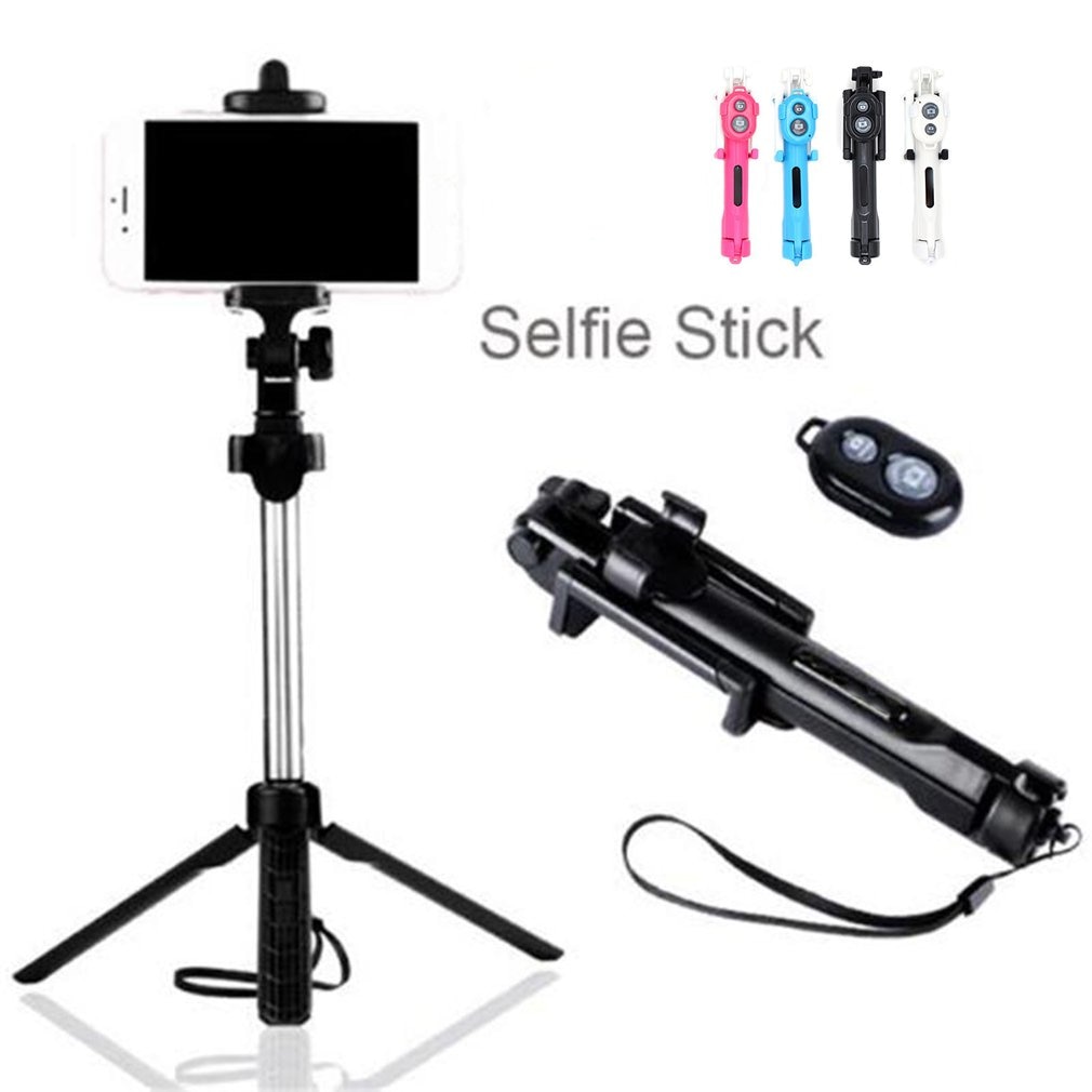 3 in 1 kabellos Bluetooth Selfie Stock für iphone/Android/Huawei Faltbare Handheld Monopod Auslöser Fernbedienung Erweiterbar Mini stativ