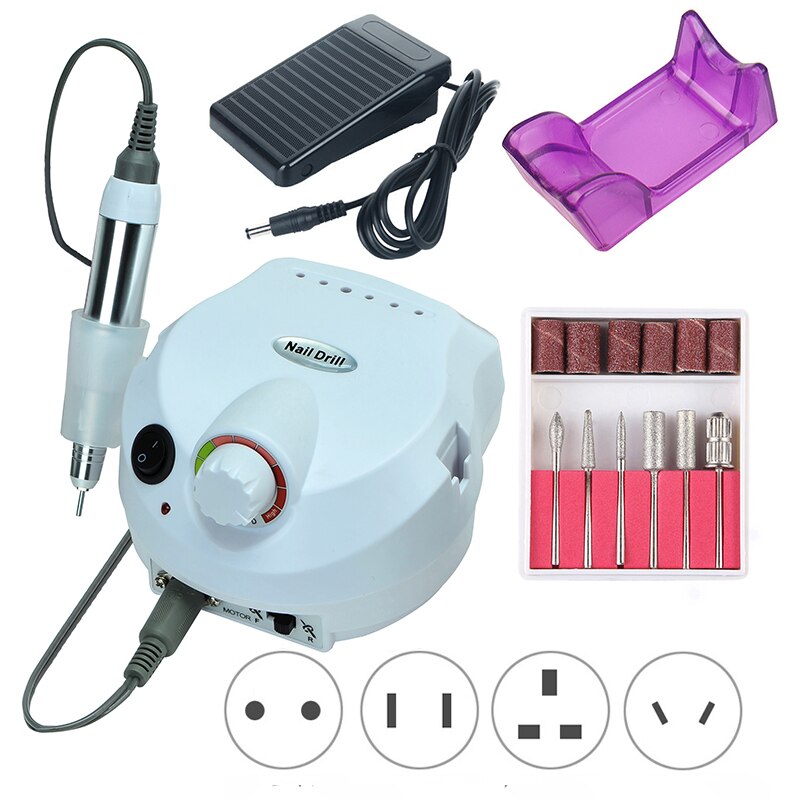 35000/20000 RPM Elektrische Nagel Bohrer Maschine einstellen Mühle Cutter Pedikübetreffend Manikübetreffend Polieren Werkzeug Starke Nagel Pedal Maschine Bohrer Bausatz
