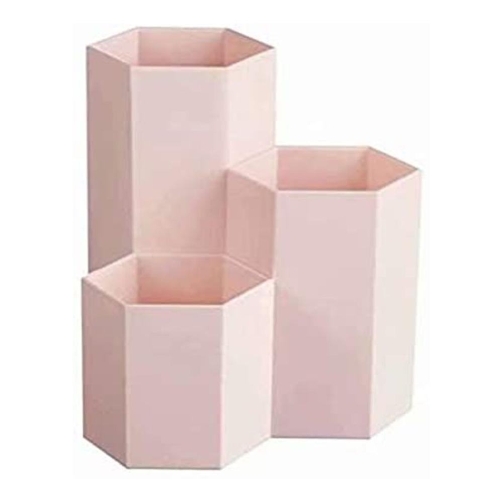 Große Kapazität sechseckig 3 Netz Bleistift Stift Halfter Heimat Sekretariat Schreibtisch Lager Kasten Organizer Für Kosmetik machen-hoch Pinsel Lippenstift