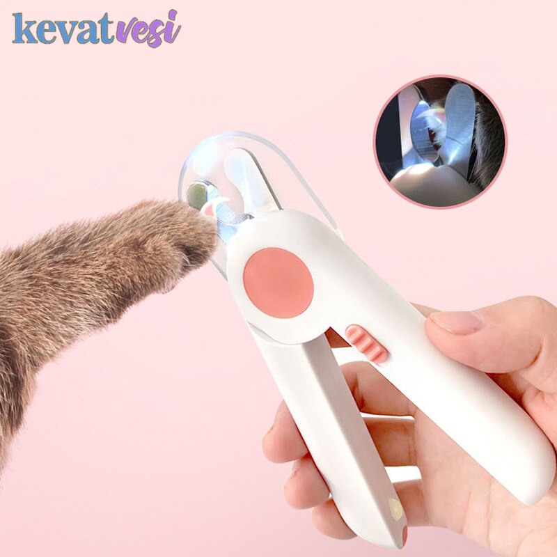 Haustier Nagel Haarschneidemaschine LED-leuchten Sicherheit Hund Katze NäGel Trimmer Mit Nagel Polierer Professionelle Hund Pflege Werkzeuge Hund Liefert