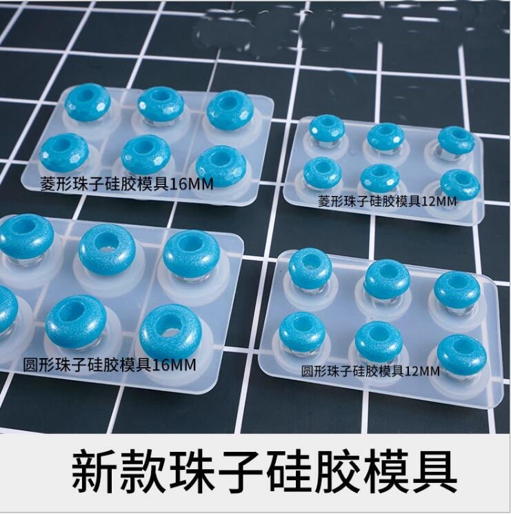 Silikon bilden runde Diamant Perlen Anhänger Klar Schimmel DIY Armbinde Werkzeug Hand Handwerk Schmuck Machen bilden harz formen für schmuck