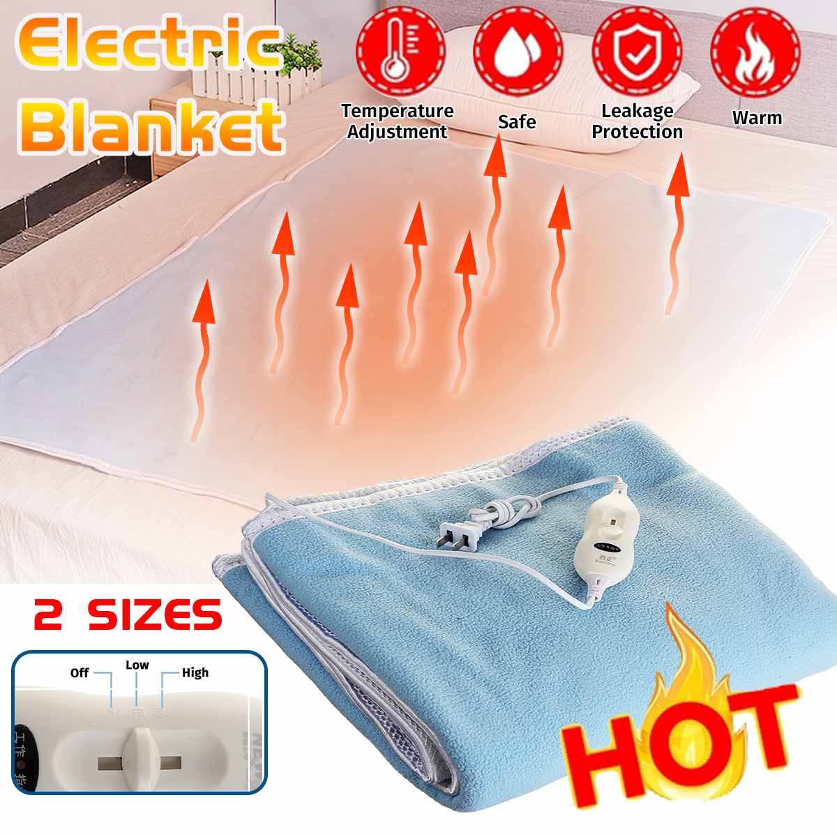 110/220V Elektrische Decke Dicker Plüsch Elektrische Heizung Doppel Körper Wärmer Beheizten Decke Thermostat Elektrische Heizung Decke