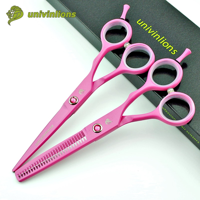 5.5 "Salon Rosa Friseur Schere Barbier Ciseaux Frisur Haar Verdünnung Tijeras Schere Für Haarschnitt