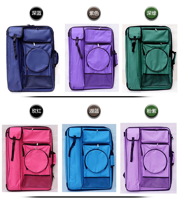 6 farben 4K Große Kunst Tasche Malerei Skizzenbuch Tasche Schultern Handtasche Reise Skizze Tasche Zeichnung Werkzeuge Kunst Liefert Für künstler